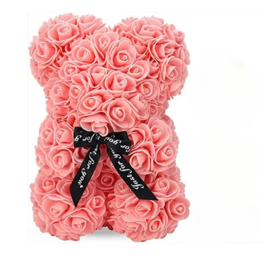 Artificial Flower Eternal Rose Teddy Bear for Mom Mother'S Day Birthday Valentine'S Day Anniversary Gifts & Decor Miniatures